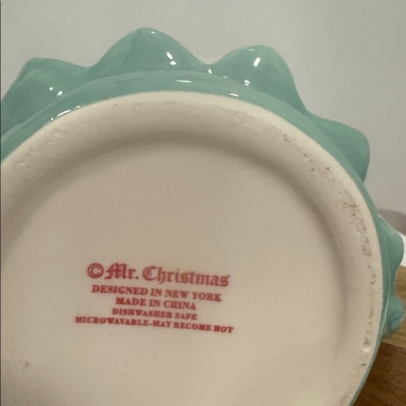 Mr. Christmas Nostalgic Coastal Blue Christmas Tree Mug with Lid - Picture 3 of 6